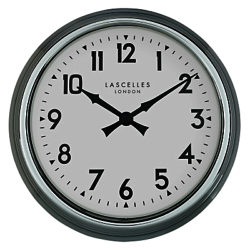 Lascelles Electric Clock, Dia.60cm, Silver